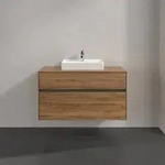 Villeroy & Boch Collaro Waschtischunterschrank 1000 x 548 x 500mm - Kansas Oak