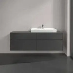 Villeroy & Boch Collaro Waschtischunterschrank 1600 x 548 x 500mm - Glossy Grey