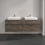Villeroy & Boch Collaro Waschtischunterschrank 1600 x 548 x 500mm - Stone Oak