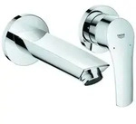 GROHE Eurosmart 2-Loch Waschtisch-Wandarmatur Ausladung 171mm - chrom