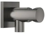 Dornbracht Wandanschlussbogen mit integriertem Brausehalter - brushed dark platinum