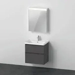 Duravit D-Neo M&ouml;bel-Set wandh&auml;ngend, mit Spiegelschrank, 650x480x2000 mm -...