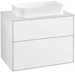 Villeroy & Boch Finion Waschtischunterschrank 800 x 603 x 501mm, Abdeckplatte wei&szlig;