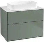 Villeroy & Boch Finion Waschtischunterschrank 800 x 603 x 501mm, Abdeckplatte wei&szlig;