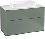 Villeroy & Boch Finion Waschtischunterschrank 1000 x 603 x 501mm, Abdeckplatte wei&szlig;