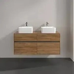 Villeroy & Boch Collaro Waschtischunterschrank 1200 x 548 x 500mm - Kansas Oak