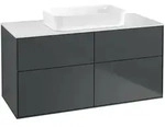 Villeroy & Boch Finion Waschtischunterschrank 1200 x 603 x 501mm, Abdeckplatte wei&szlig;