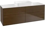 Villeroy & Boch Finion Waschtischunterschrank 1600 x 603 x 501mm, Abdeckplatte wei&szlig;