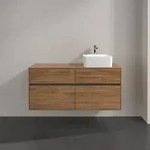Villeroy & Boch Collaro Waschtischunterschrank 1200 x 548 x 500mm - Kansas Oak