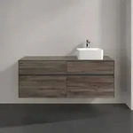 Villeroy & Boch Collaro Waschtischunterschrank 1400 x 548 x 500mm - Stone Oak