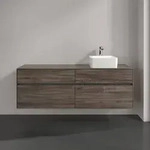 Villeroy & Boch Collaro Waschtischunterschrank 1600 x 548 x 500mm - Stone Oak