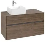 Villeroy & Boch Collaro Waschtischunterschrank 1000 x 548 x 500mm - Arizona Oak