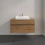 Villeroy & Boch Collaro Waschtischunterschrank 1000 x 548 x 500mm - Kansas Oak