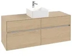 Villeroy & Boch Collaro Waschtischunterschrank 1400 x 548 x 500mm - Nordic Oak