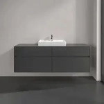 Villeroy & Boch Collaro Waschtischunterschrank 1600 x 548 x 500mm - Glossy Grey