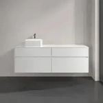 Villeroy & Boch Collaro Waschtischunterschrank 1600 x 548 x 500mm - Glossy White