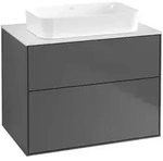 Villeroy & Boch Finion Waschtischunterschrank 800 x 603 x 501mm, Abdeckplatte wei&szlig;