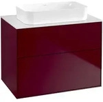 Villeroy & Boch Finion Waschtischunterschrank 800 x 603 x 501mm, Abdeckplatte wei&szlig;
