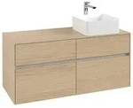 Villeroy & Boch Collaro Waschtischunterschrank 1200 x 548 x 500mm - Nordic Oak