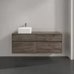 Villeroy & Boch Collaro Waschtischunterschrank 1400 x 548 x 500mm - Stone Oak