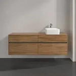 Villeroy & Boch Collaro Waschtischunterschrank 1600 x 548 x 500mm - Kansas Oak