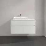Villeroy & Boch Collaro Waschtischunterschrank 1000 x 548 x 500mm - Glossy White