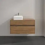 Villeroy & Boch Collaro Waschtischunterschrank 1000 x 548 x 500mm - Kansas Oak