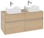 Villeroy & Boch Collaro Waschtischunterschrank 1200 x 548 x 500mm - Nordic Oak