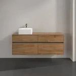 Villeroy & Boch Collaro Waschtischunterschrank 1400 x 548 x 500mm - Kansas Oak