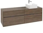 Villeroy & Boch Collaro Waschtischunterschrank 1600 x 548 x 500mm - Arizona Oak