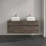 Villeroy & Boch Collaro Waschtischunterschrank 1400 x 548 x 500mm - Stone Oak
