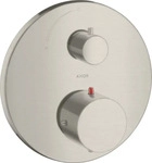 Axor 10700800, Axor Starck Thermostat Unterputz mit Abstellventil Edelstahl