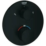 GROHE Thermostat-Brausebatterie Grohtherm - schwarz matt