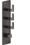 Gessi Inciso Hochleistungs-Thermostat mit 3 separaten Wegen - Metall schwarz