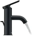 Duravit C.1 Einhebel-Waschtischmischer S mit Zugstangen Ablaufgarnitur - schwarz matt
