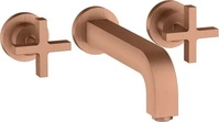 Axor 39143310, Axor Citterio 3-Loch Waschtischarmatur Unterputz mit Kreuzgriffen und