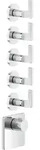 Gessi Inciso Hochleistungs-Thermostat mit 5 separaten Wegen - chrom