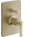 Gessi Venti20 Brause-Einhebelmischer mit Umlenkkartusche - warm bronze geb&uuml;rstet PVD