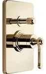 Gessi Venti20 Brause-Einhebelmischer mit Umlenkkartusche - warm bronze PVD