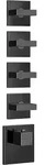 Gessi Rettangolo Wellness Unterputz-Thermostat f&uuml;r 4 Verbraucher, 3/4 - Metall