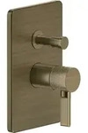 Gessi Inciso Dusche Unterputz-Einhebelmischer mit Umstellung - Messing antik