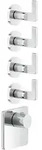 Gessi Inciso Hochleistungs-Thermostat mit 4 separaten Wegen - chrom
