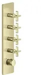 Gessi Inciso Hochleistungs-Thermostat mit 4 separaten Wegen - messing