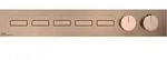 Gessi Hi-Fi Unterputz-Thermostat f&uuml;r 5 Verbraucher, 3/4 - Kupfer PVD
