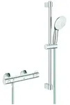 GROHE Thermostat-Brausebatterie Grohtherm 800 mit Brausegarnitur 600mm chrom -...
