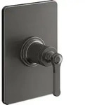 Gessi Venti20 Brause-Einhebelmischer - Metall schwarz geb&uuml;rstet