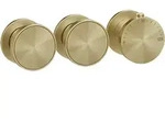 Gessi ORIGINI Hochleistung-Thermostat 2 Wege; messing geb&uuml;rstet - messing geb&uuml;rstet
