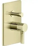 Gessi Inciso Dusche Unterputz-Einhebelmischer mit Umstellung - messing