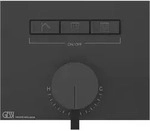 Gessi Hi-Fi Unterputz-Einhebelmischer f&uuml;r 3 Verbraucher - schwarz matt