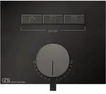 Gessi Hi-Fi Unterputz-Einhebelmischer f&uuml;r 3 Verbraucher - Metall schwarz